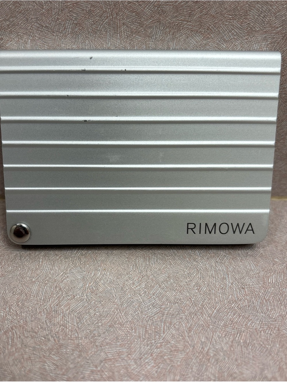 Rimowa Aluminum Card Holder - Silver Made In Italy Business Executive Designer